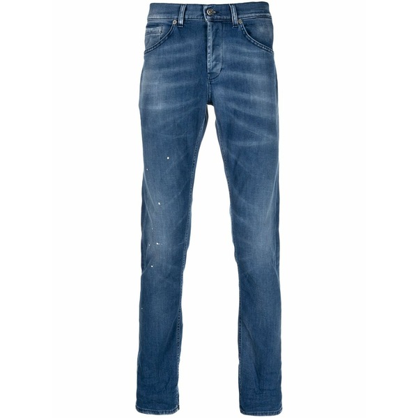 ドンダップ メンズ ジーンズズボン下 ボトムス Whiskering-effect denim jeans Blue