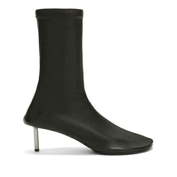 ジル・サンダー レディース ブーツ シューズ 60mm ankle leather boots Black｜asty