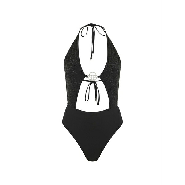 フィリップ飾り気の無い レディース 衣裳 トップス Logo-detail swimsuit Black