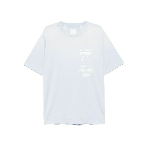 ジバンシー メンズ ティーシャツ トップス Logo-print t-shirt Blue