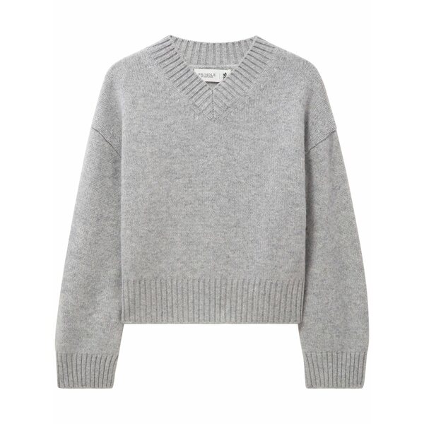 プリングル オブ スコットランド レディース 編み物\u0026ティーシャツ アウター V-neck cashmere sweater Grey