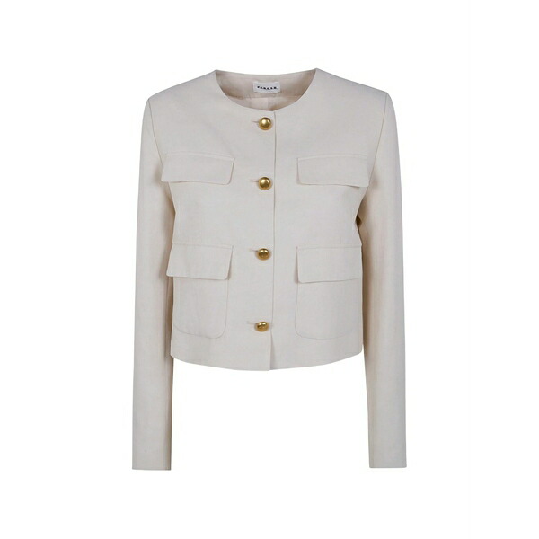 パロッシュ レディース 上衣＆上衣 アウター Button-pocket jacket Neutrals