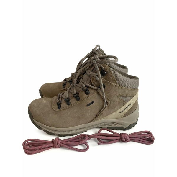 メレル メンズ スニーカー シューズ Lace-up suede trainers Brown