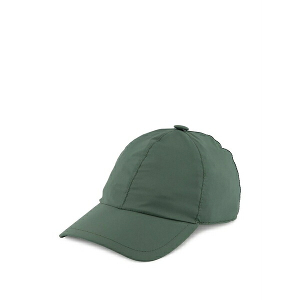 フェデーリ メンズ かぶり笠 佩び物 Structured peak cap Green