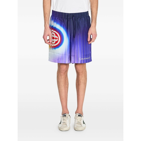 カサブランカ メンズ 心地よいズボン下 ボトムス Shockwave silk shorts Purple