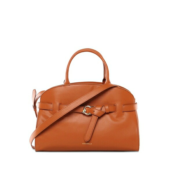 コチネレ レディース トートバッグ 御徒面子 Buckle-strap tote bag Brown