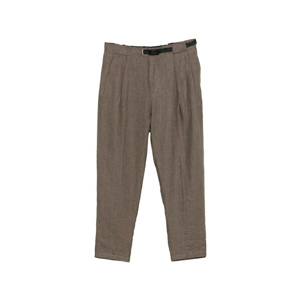白いこと真砂 メンズ 心地好いズボン下 ボトムス Belt-loops trousers Brown