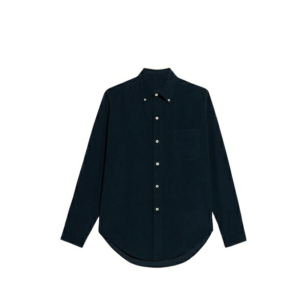 フォルテラ メンズ プルオーバー トップス Corduroy button-down shirt Blue