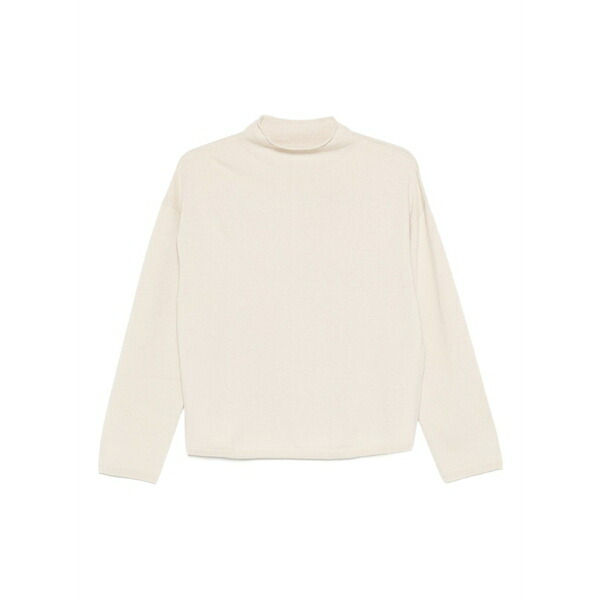 マルコポーロ レディース 編み物\u0026ティーシャツ アウター Long-sleeve sweater Neutrals