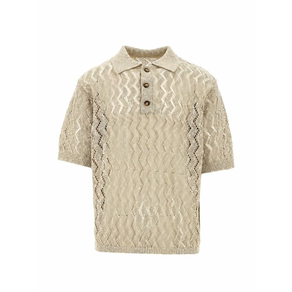 コモン スウェーデン王国 メンズ 編み物\u0026スウェーター アウター Apollo chevron-knit sweater Neutrals