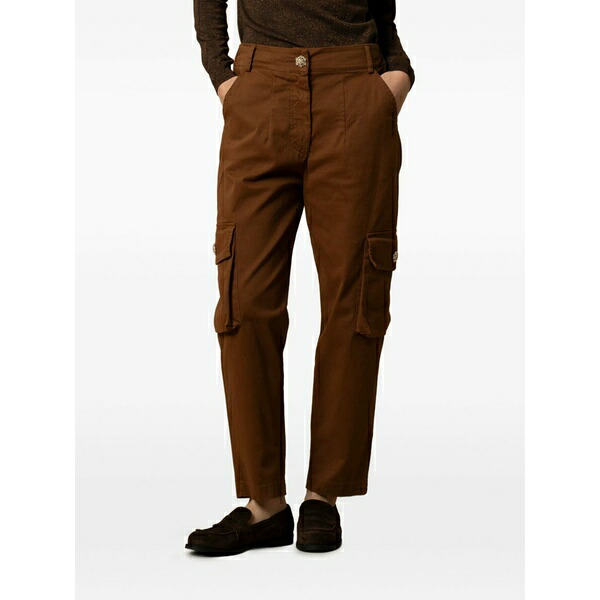 コッカ レディース 心地よいズボン下 ボトムス Altine cargo pants Brown