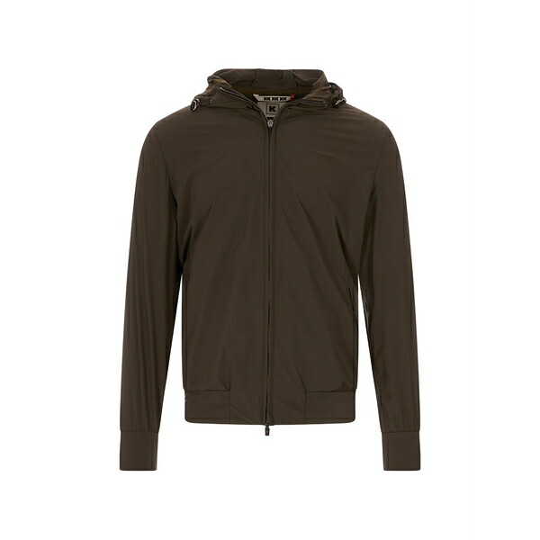 足がかり赤いこと メンズ 上衣＆上衣 アウター Zip-up hooded jacket Brown