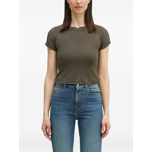 オットリンガー レディース プルオーバー トップス Knitted short-sleeve top Green