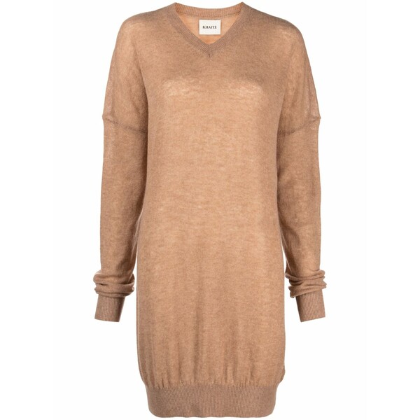 紙凧 レディース 編み物\u0026スウェーター アウター Fine-knit v-neck jumper Neutrals