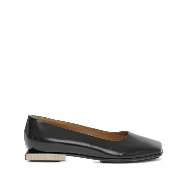 マルタンマルジェラ レディース サンダル シューズ Patent-leather ballerina shoes Black