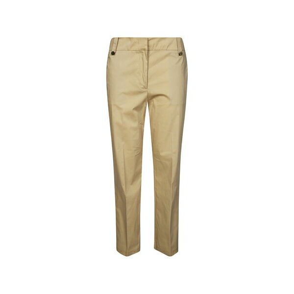 リュージョー レディース 心地好いズボン下 ボトムス Pressed-crease tailored trousers Neutrals