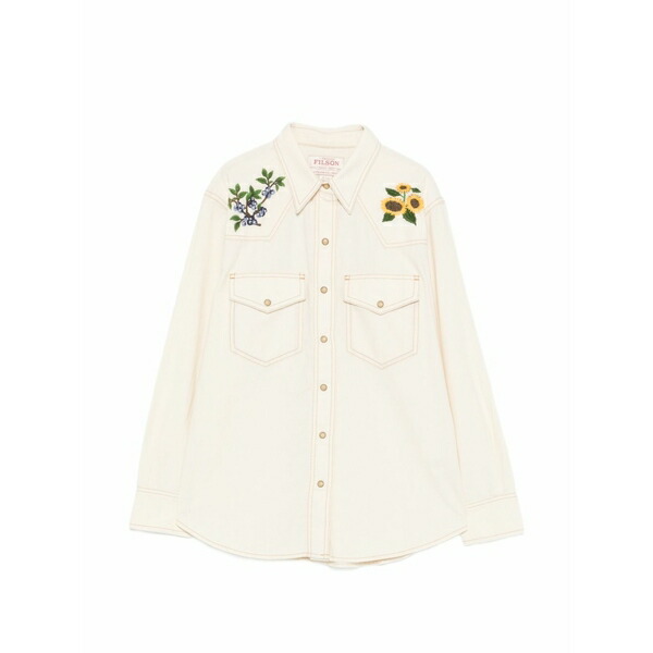 フィルソン レディース プルオーバー トップス Embroidered shirt Neutrals