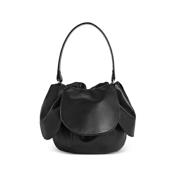 シモーネ・ロシャ レディース ショルダーバッグ 御徒面子 Flower-petal shoulder bag Black