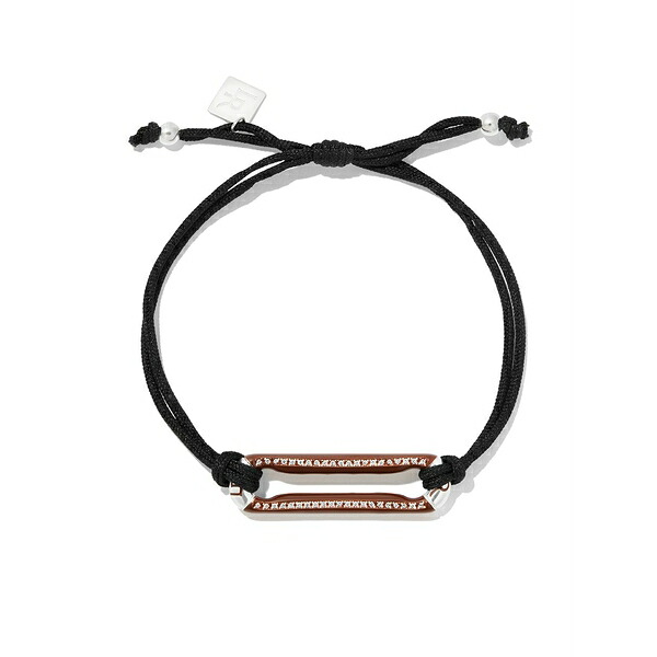 置き目レン・ルビンスキー メンズ ブレスレット・バングル・アンクレット 付属物 Diamond cord bracelet Black