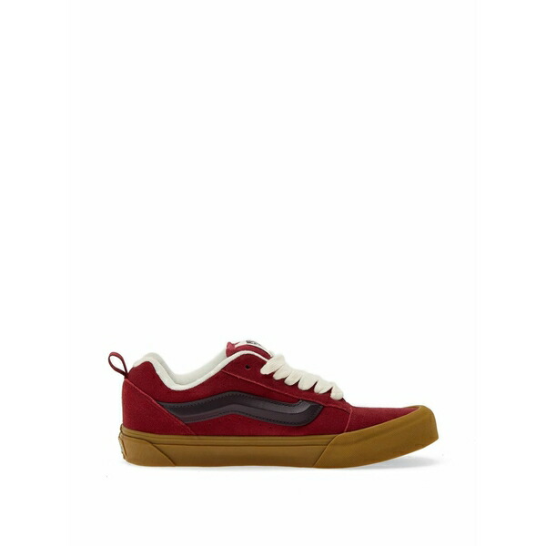 バンズ メンズ スニーカー シューズ Suede low-top sneakers Red