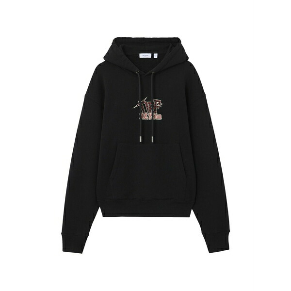 象牙色 メンズ パーカー・スウェットシャツ アウター X ac milan arrow-print hoodie Black