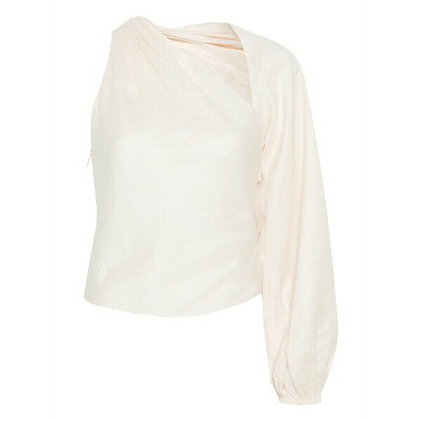 セルフ・ポートレイト レディース プルオーバー トップス Draped-sleeve top Neutrals