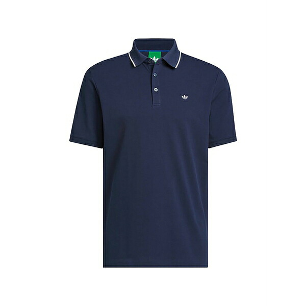 アディダス メンズ スポーツシャツ トップス Twistknit trefoil polo shirt Blue