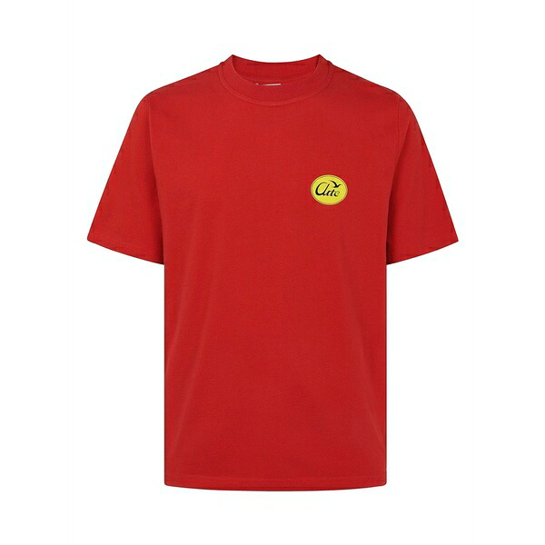 アルテ アンベルス メンズ ティーシャツ トップス Logo print t-shirt  Red