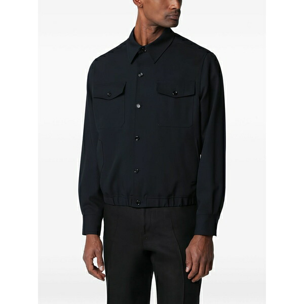 ラルディーニ メンズ 上衣＆上衣 アウター Chest-pocket shirt jacket Blue