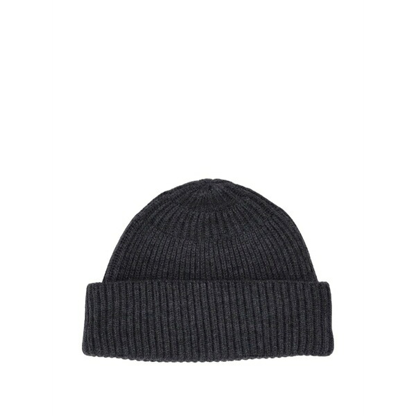 パロッシュ レディース 鳥打ち帽 付属物 Ribbed beanie hat Grey