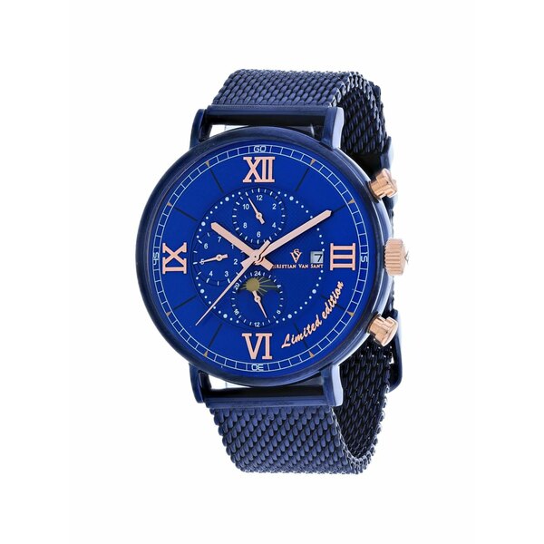 クリスチャンバンサント メンズ ウオッチ 付属品 Somptueuse ltd 46粍 watch Blue