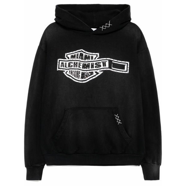 アルケミスト メンズ パーカー・スウェットシャツ アウター Waving hoodie Black｜asty 99,440円