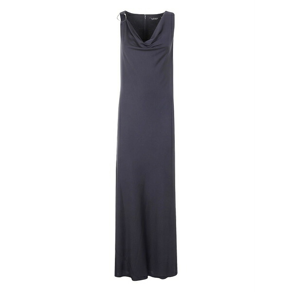 ラルフローレン レディース 衣裳 トップス Cowl-neck ring-detail maxi dress Black