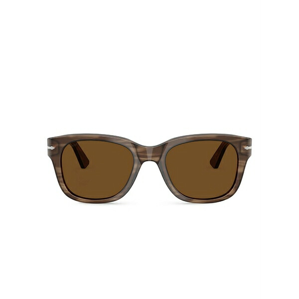 ペルソル メンズ サングラス・アイウェア 佩び物 Rectangle-frame sunglasses Brown