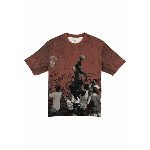 ジョーダン メンズ ティーシャツ トップス Graphic basketball-print t-shirt Red