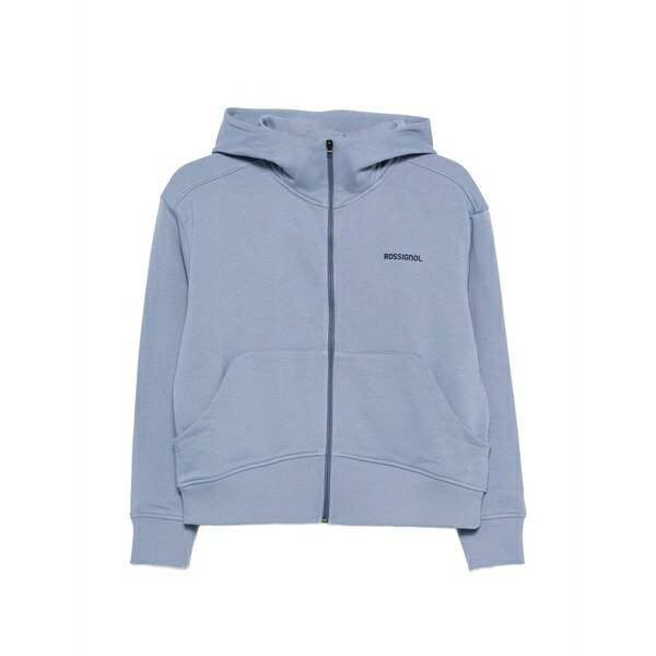 ロシニョール レディース パーカー・スウェットシャツ アウター Zip-up long-sleeve hoodie  Blue