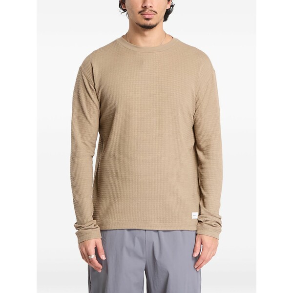 手工芸品 メンズ プルオーバー トップス Waffle layer t-shirt Neutrals