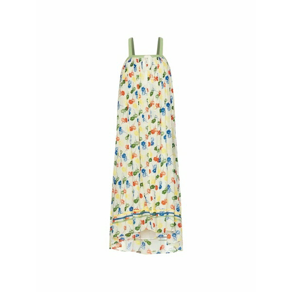 ボーディ レディース ワンピース トップス Flower stamp midi dress Neutrals｜asty