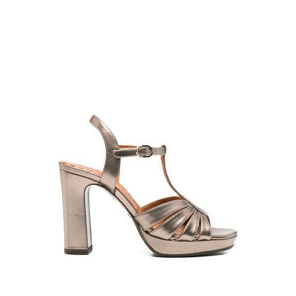 チエミハラ レディース サンダル シューズ Cafra t-strap platform sandals Grey
