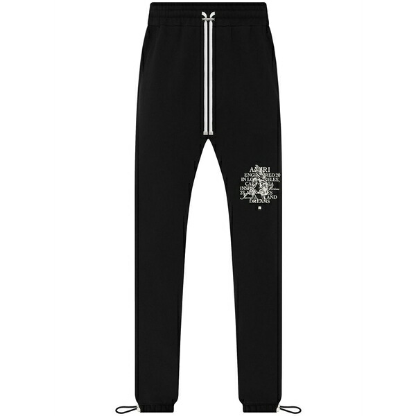 アミリ メンズ 心地よいズボン下 ボトムス Logo-print track pants Black
