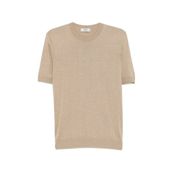 フェランテ メンズ 編み物\u0026プルオーバー アウター Short-sleeve sweater Neutrals