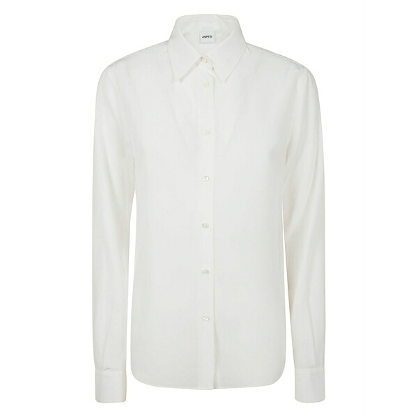 アスペジ レディース プルオーバー トップス Silk shirt  Neutrals