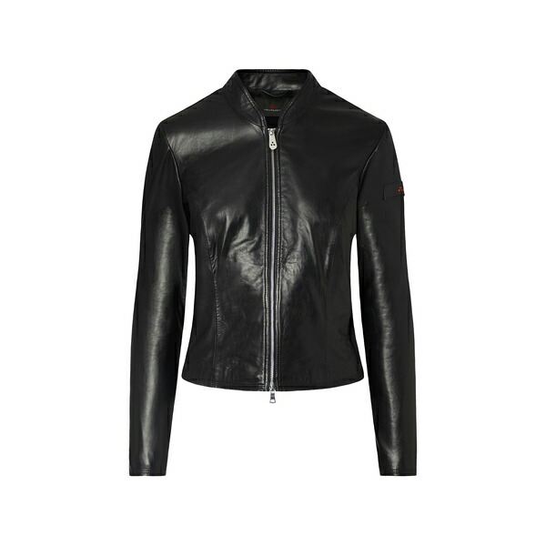 ピューテリー レディース 上衣＆上衣 アウター Lover 07 zip-up leather jacket Black