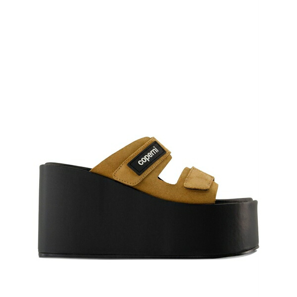コペルニ レディース サンダル シューズ 100粍 platform suede sandals Brown