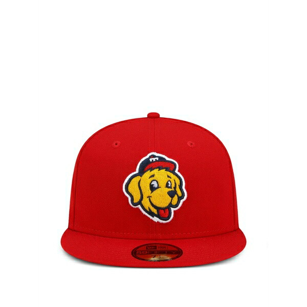 ニュー内鰓 メンズ 鳥打ち帽 付属物 59fifty toledo mud hens theme night embroidered cap hat Red