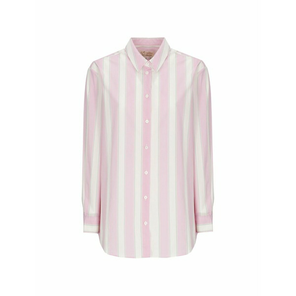 エムシーツーセイントバース レディース プルオーバー トップス Brigitte striped shirt Pink