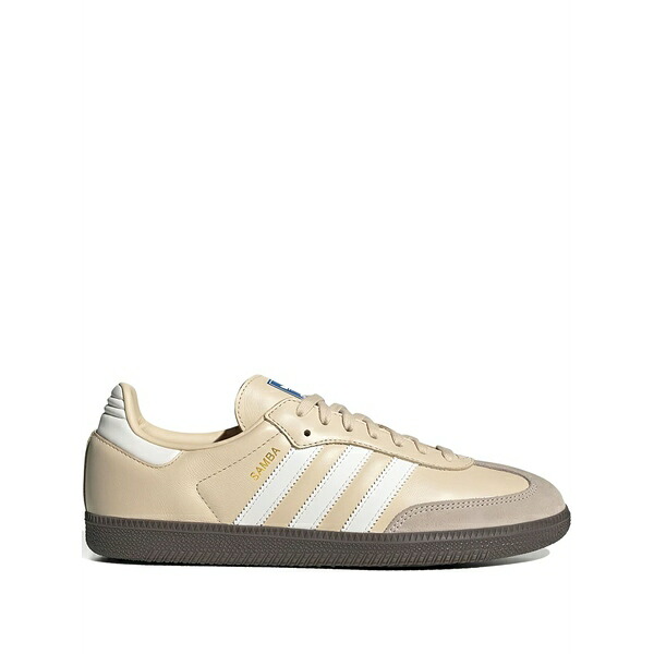アディダス メンズ スニーカー シューズ Samba og three-stripe leather sneakers Neutrals