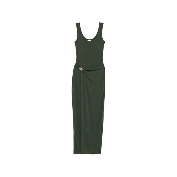ナヌーシュカ レディース 衣裳 トップス Nenet scoop-neck ruched maxi dress Green