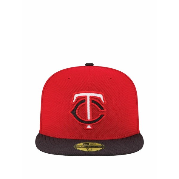 ニュー内鰓 メンズ 鳥打ち帽 付属物 59fifty minnesota twins diamond era fitted cap Red