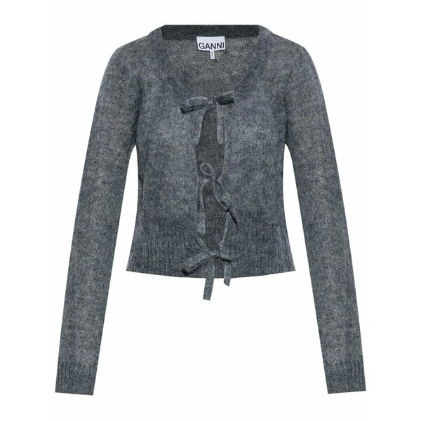 ガニー レディース ジレー アウター Self-tie fastening cardigan Grey